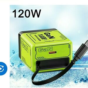 GaN 120W Fast Charger - Neon Green